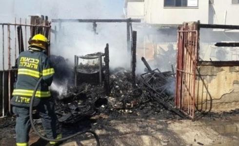 حريق في مجمع خردة بمدينة شفا عمرو