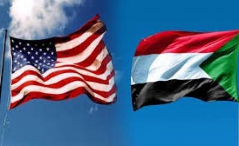 أعلام السودان وأمريكا