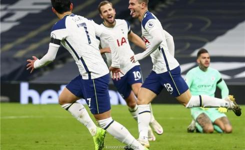 فوز  توتنهام هوتسبير على مانشستر سيتي 