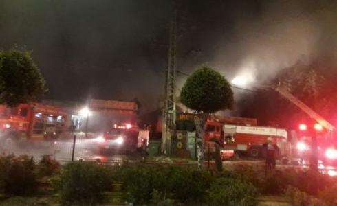 اندلاع النيران في عدد من المحلات التجارية بكفر قاسم