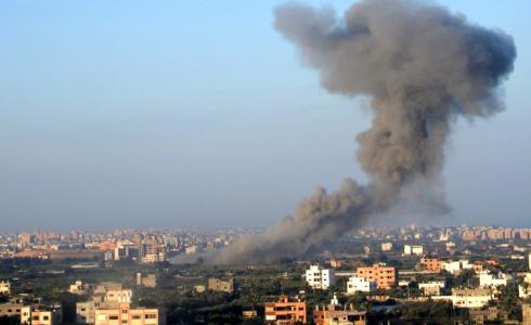 من القصف الإسرائيلي على غزة اليوم