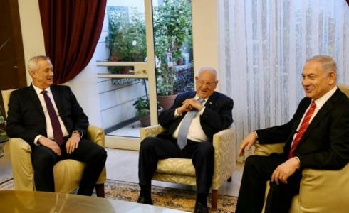 نتنياهو وغانتس وريفلين