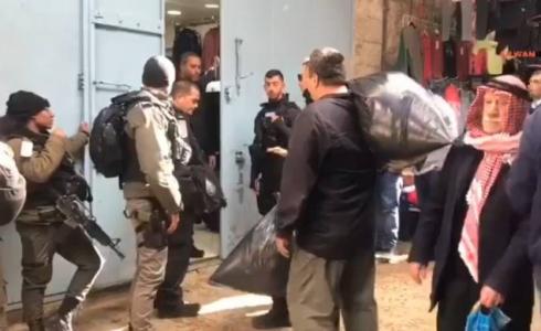الاحتلال يحرر مخالفات ويستولي على بضائع في القدس