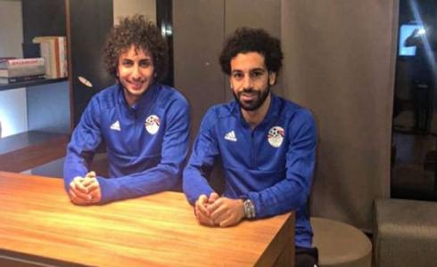 عمرو وردة برفقة محمد صلاح - ارشيف