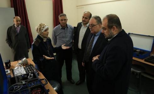 جانب من افتتاح المشروع في الجامعة الإسلامية