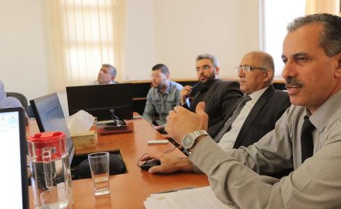 بلدية غزة تعقد جلسة استثنائية للجنة التنظيم المحلية