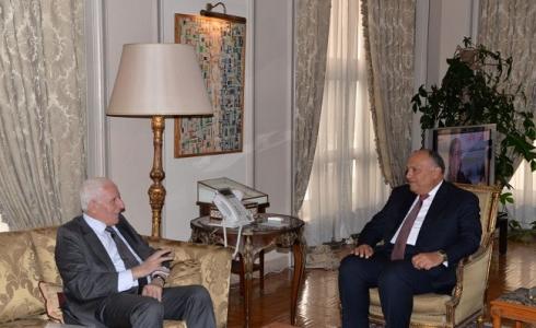 الخارجية المصرية تصدر بيانا بشأن المصالحة الفلسطينية عقب لقاء الوزير سامح شكري مع وفد فتح في القاهرة