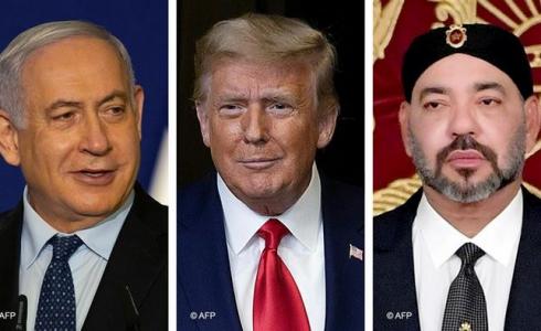 محمد السادس ودونالد ترامب وبنيامين نتنياهو