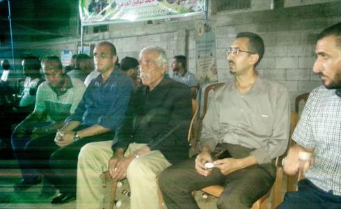 إبراهيم أبو النجا محافظ غزة يعزي أهالي شهداء  الشجاعية