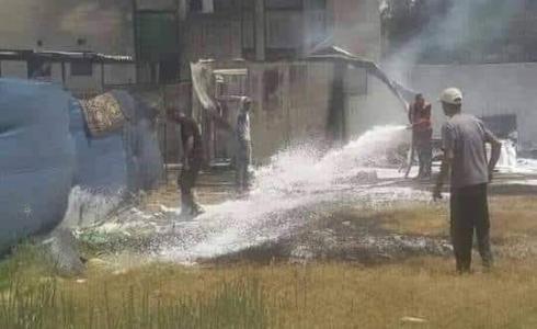 انفجار مولد كهرباء بلدية الزوايدة