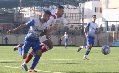من المباراة النهائية بين شباب رفح وغزة الرياضي