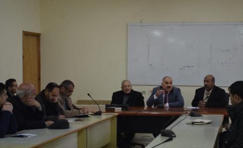  اجتماع وزارة الاقتصاد بغزة مع اتحاد الصناعات الورقية