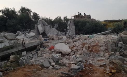 هدم منزل بالطيبة