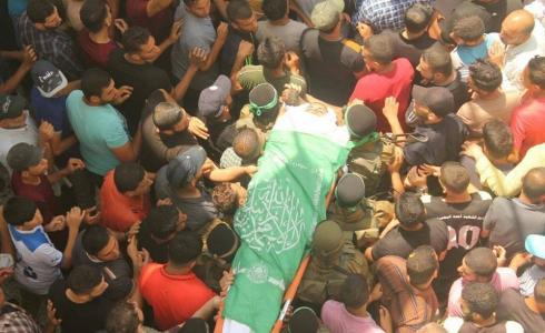 تشييع شهيد من كتائب القسام الجناح العسكري لحركة حماس في غزة -ارشيف-