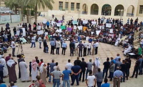 تظاهرة الطلاب في بئر السبع