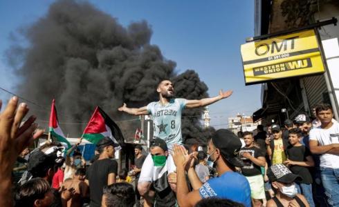 احتجاجات اللاجئين الفلسطينيين في لبنان