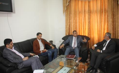 معهد القضاء يبحث مع وزارة العدل بغزة أوجه التعاون