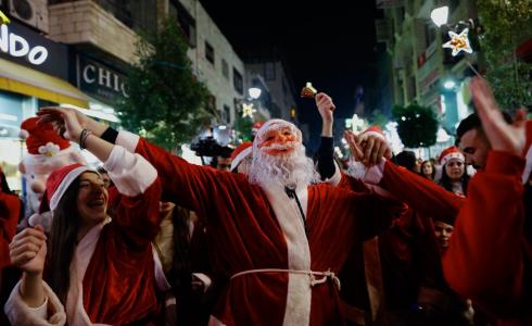 مسيرة كشفية في رام الله لمناسبة أعياد الميلاد المجيدة