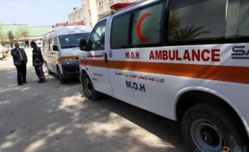 سيارة اسعاف تابعة للهلال الأحمر الفلسطيني