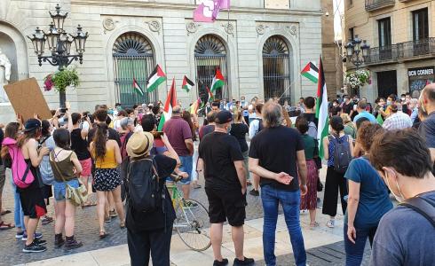 وقفتان احتجاجيتان تنددا بخطة الضم الإسرائيلية في برشلونة وسرقسطة 