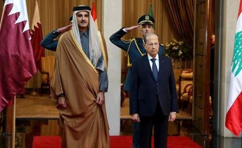 أمير قطر والرئيس اللبناني