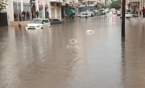 أمطار غزة قبل أسابيع