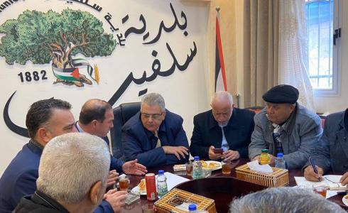 غنيم يفتتح مشاريع مائية في سلفيت