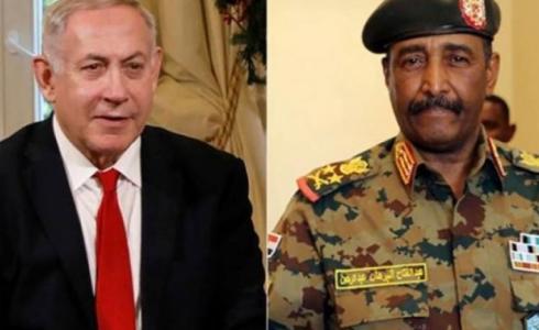 رئيس الوزراء الإسرائيلي بنيامين نتنياهو والفريق أول عبد الفتاح البرهان