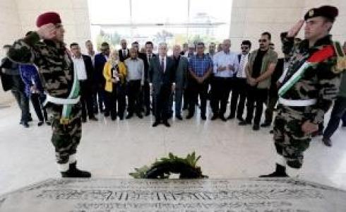 زيارة ضريح الرئيس ياسر عرفات