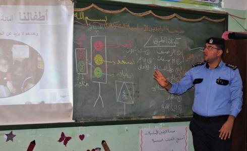 الإدارة العامة للهندسة والسلامة المرورية تشارك في فعالية " مدرستي أحلى وأأمن"