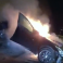 صورة السيارة المحترقة في ولاية فلوريدا