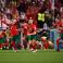 فرحة لاعبو المغرب بالتأهل لدور الثمانية من كأس العالم بعد هزيمة إسبانيا بركلات الترجيح