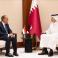 لقاء سابق يجمع وزراء خارجية مصر وقطر