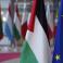 أعلام فلسطين والاتحاد الأوروبي
