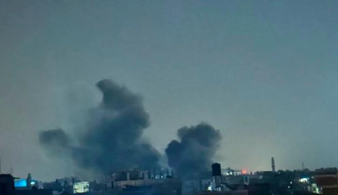 الطيران الحربي الإسرائيلي يستهدف مخيم البريج وسط قطاع غزة