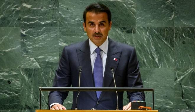 أمير قطر أمام الجمعية العامة للأمم المتحدة