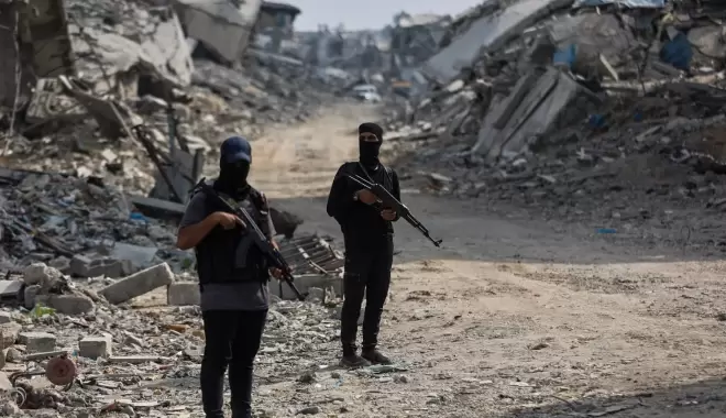 عناصر من المقاومة الفلسطينية في قطاع غزة