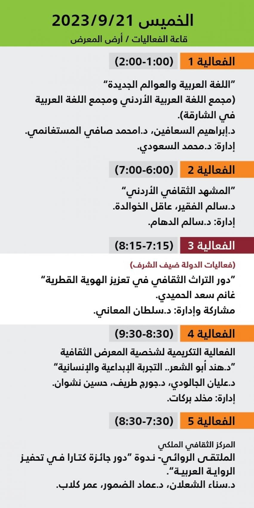 فعاليات اليوم الأول معرض عمان للكتاب الدولي 2023.jfif