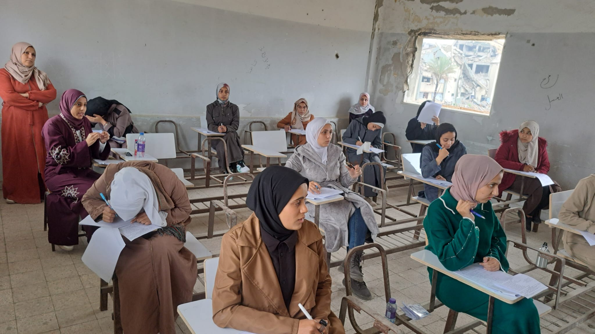 بالصور: المعاهد الأزهرية في فلسطين تستقبل وفد من جامعة الأزهر بغزة والتربية والتعليم