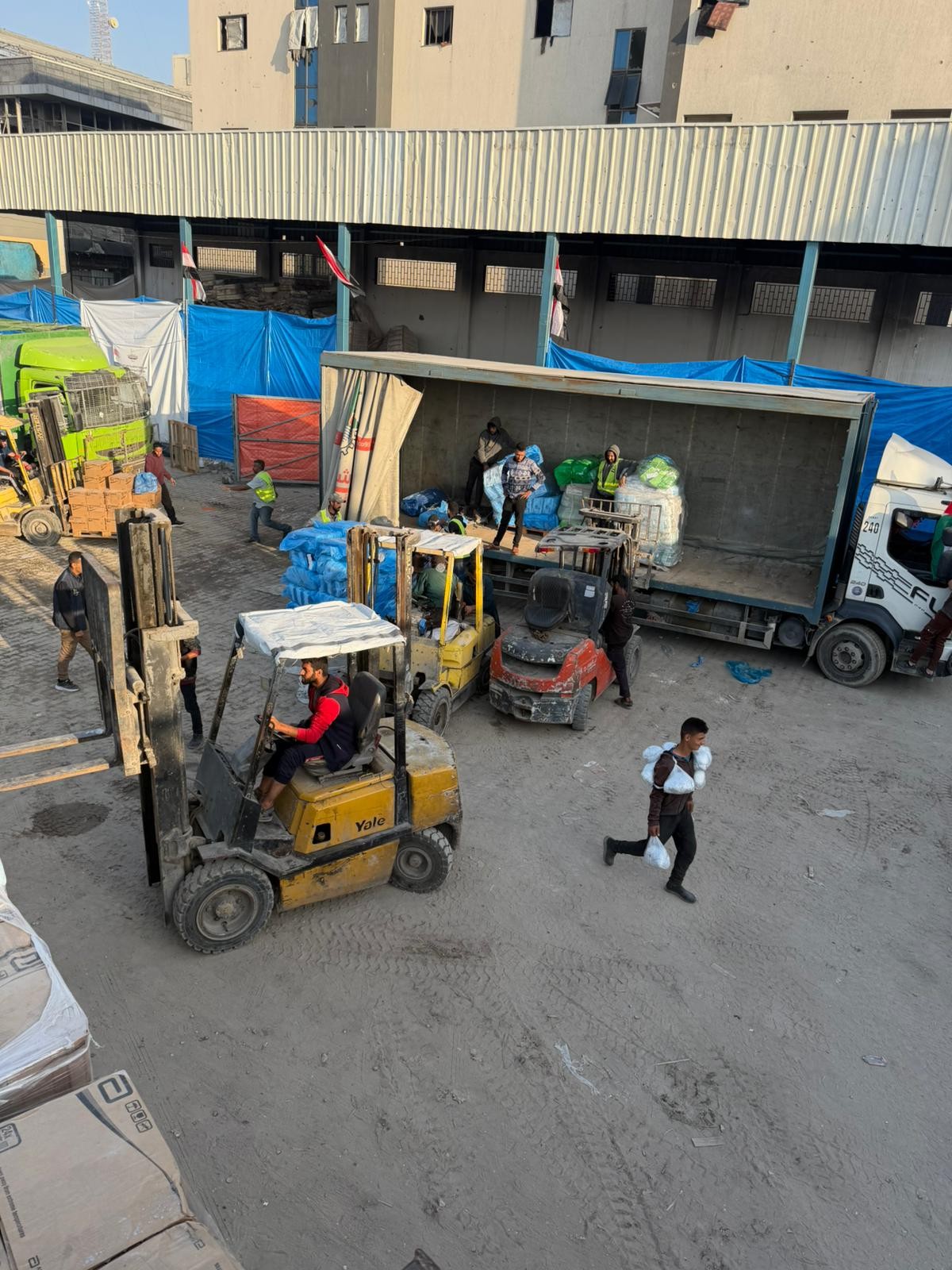 بالصور: اللجنة المصرية تضاعف عملها في غزة لتلبية احتياجات المواطنين