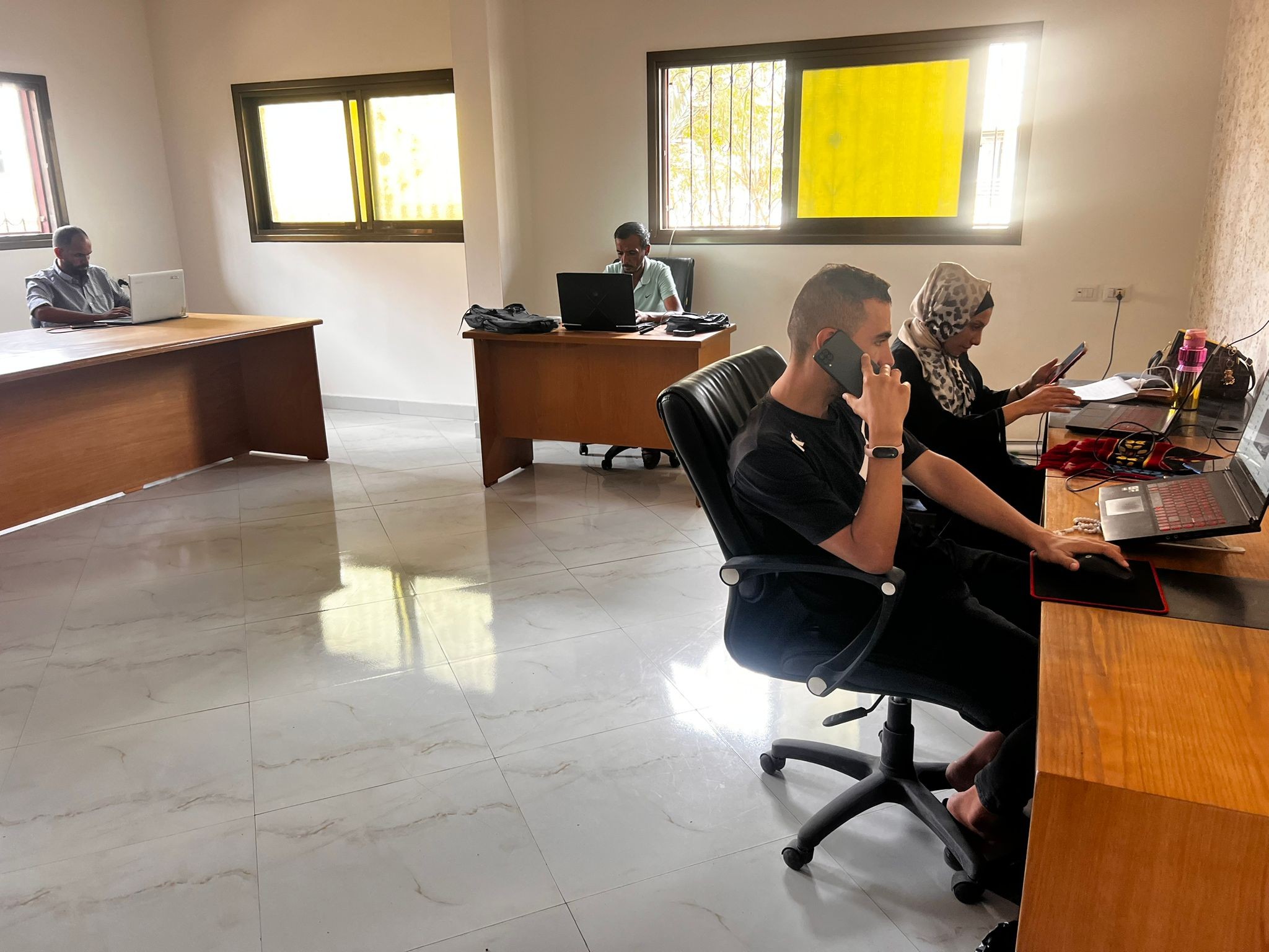 بيت الصحافة - ملاذ الصحفيين بغزة بدعم من المؤسسة الأوروبية من أجل الديمقراطية