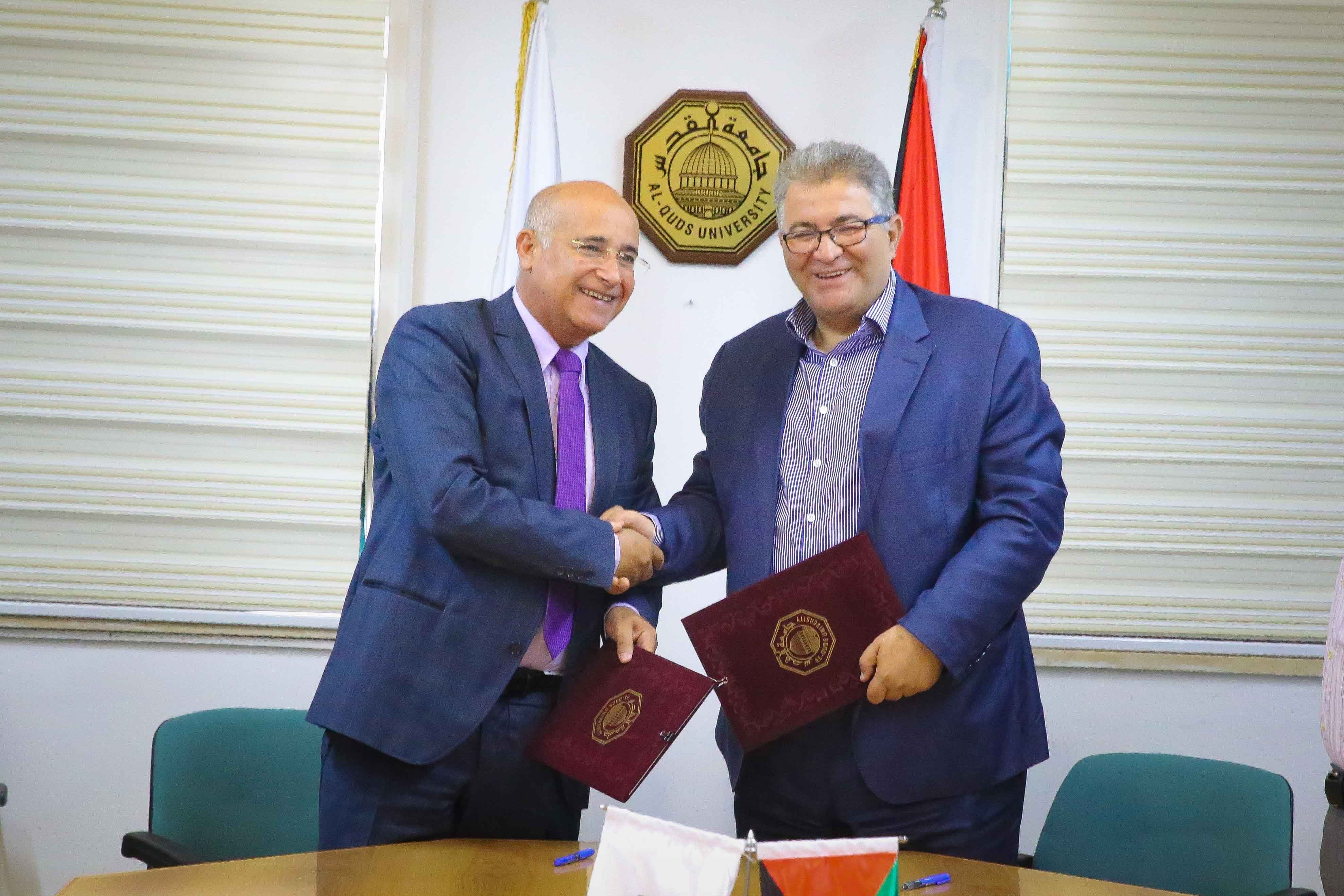 جامعة القدس والحزب الديمقراطي العربي يوقعان اتفاقية تعاون ثقافية وأكاديمية مشتركة1.jpg