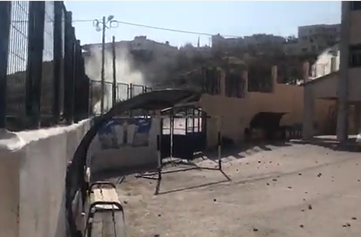 اعتداء على مدرسة تقوع في بيت لحم  (2).jpg