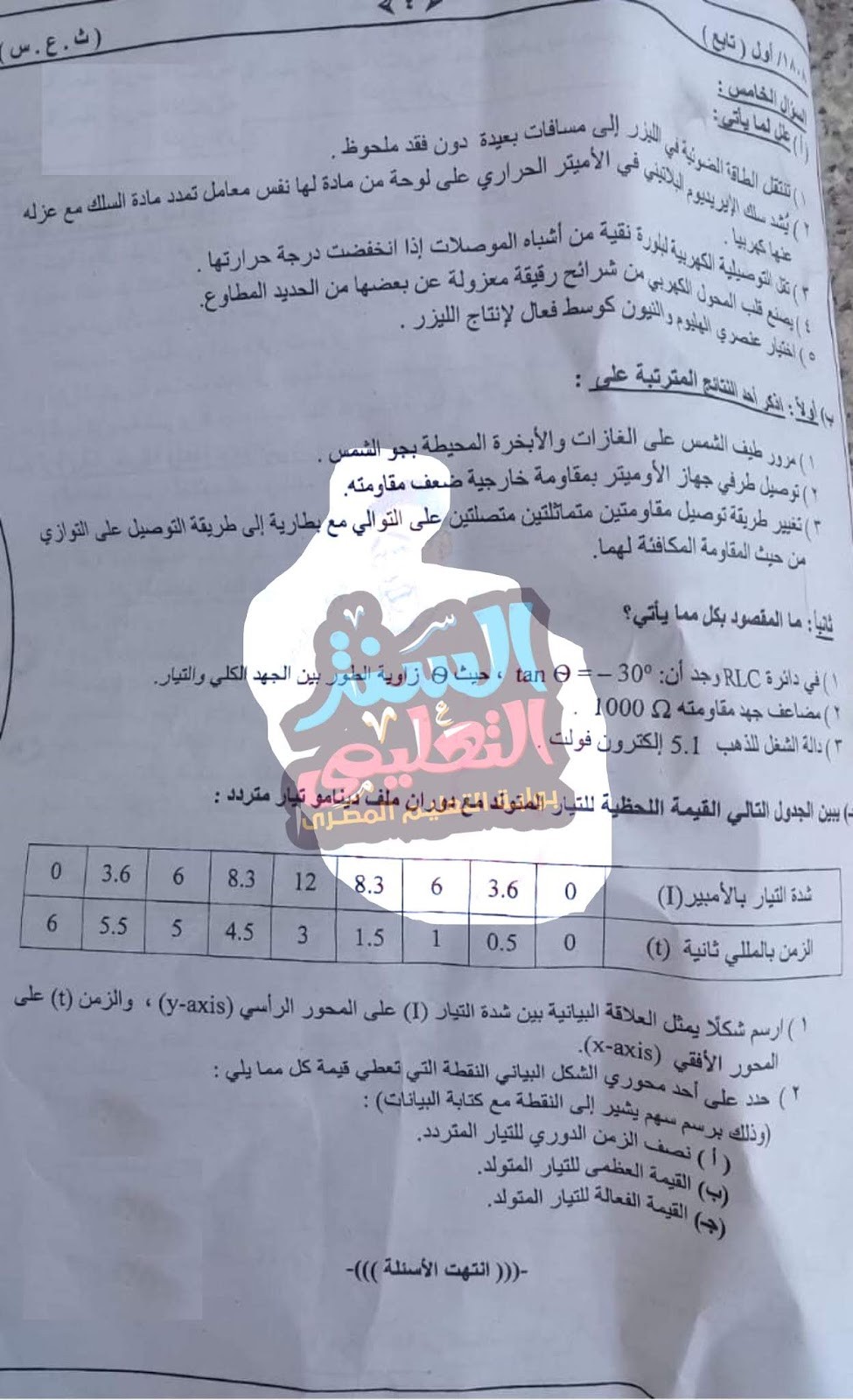 امتحان السودان الفيزياء للصف الثالث الثانوي 2019 (5).jpg