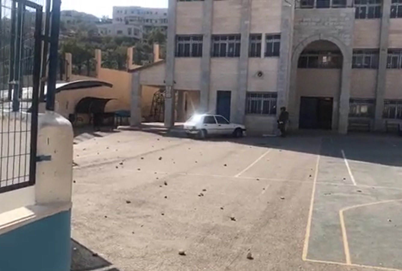 اعتداء على مدرسة تقوع في بيت لحم  (1).jpg